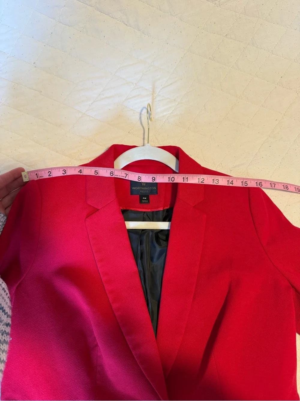 Worthington Petite Red Blazer & Pencil Skirt Suit Set Size 6 / PM